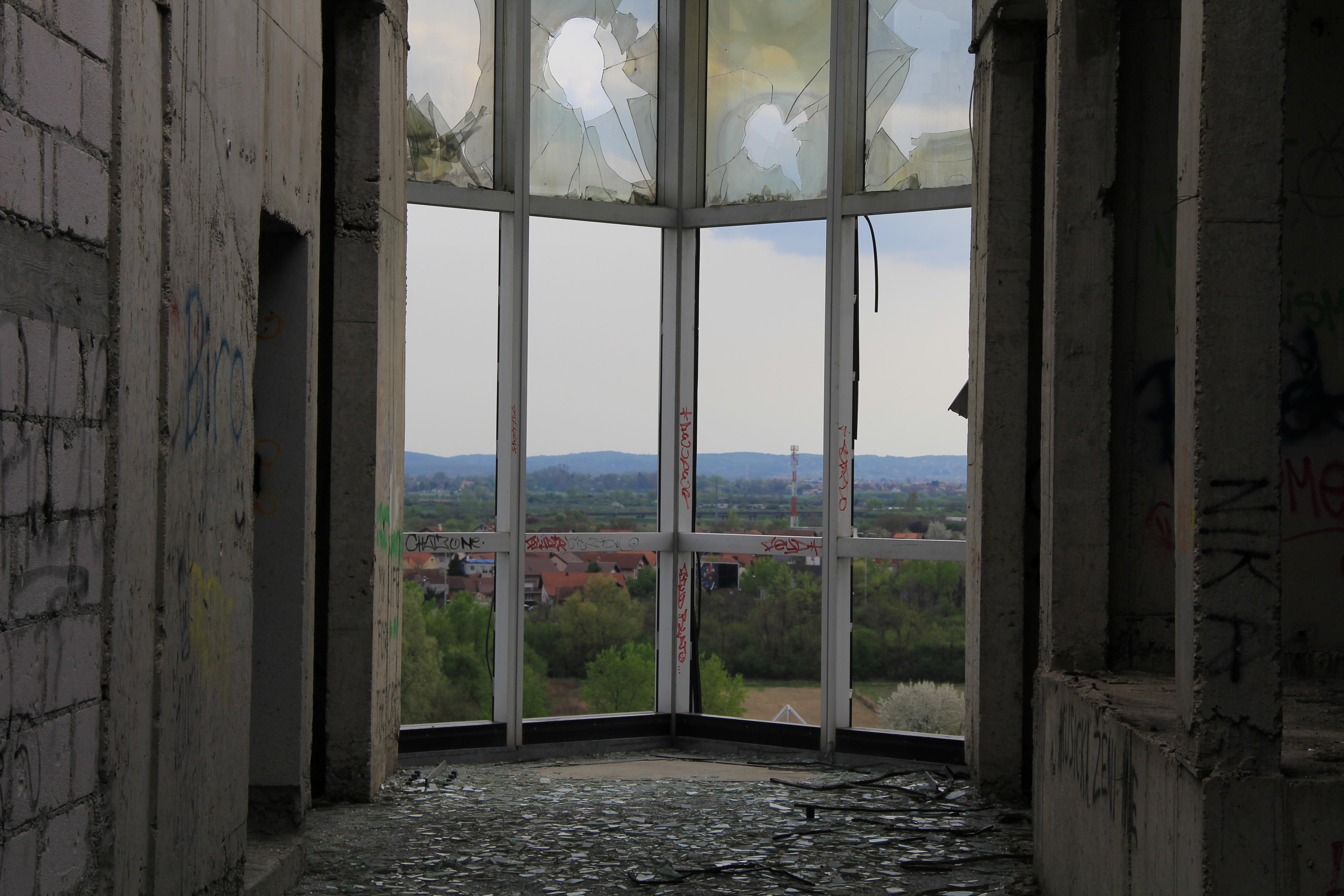 Around the abandoned hospital in Zagreb